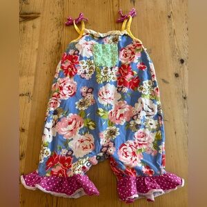 Matilda Jane Blue Floral Kids Romper